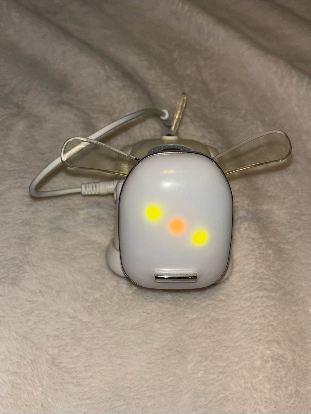 Hasbro Sega iDog Interactive Music Robot Dog Speaker White 2007 Tested WORKS